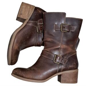 Clark's Women's Maypearl Oasis Engineer Boot Sz 9.5 Tan